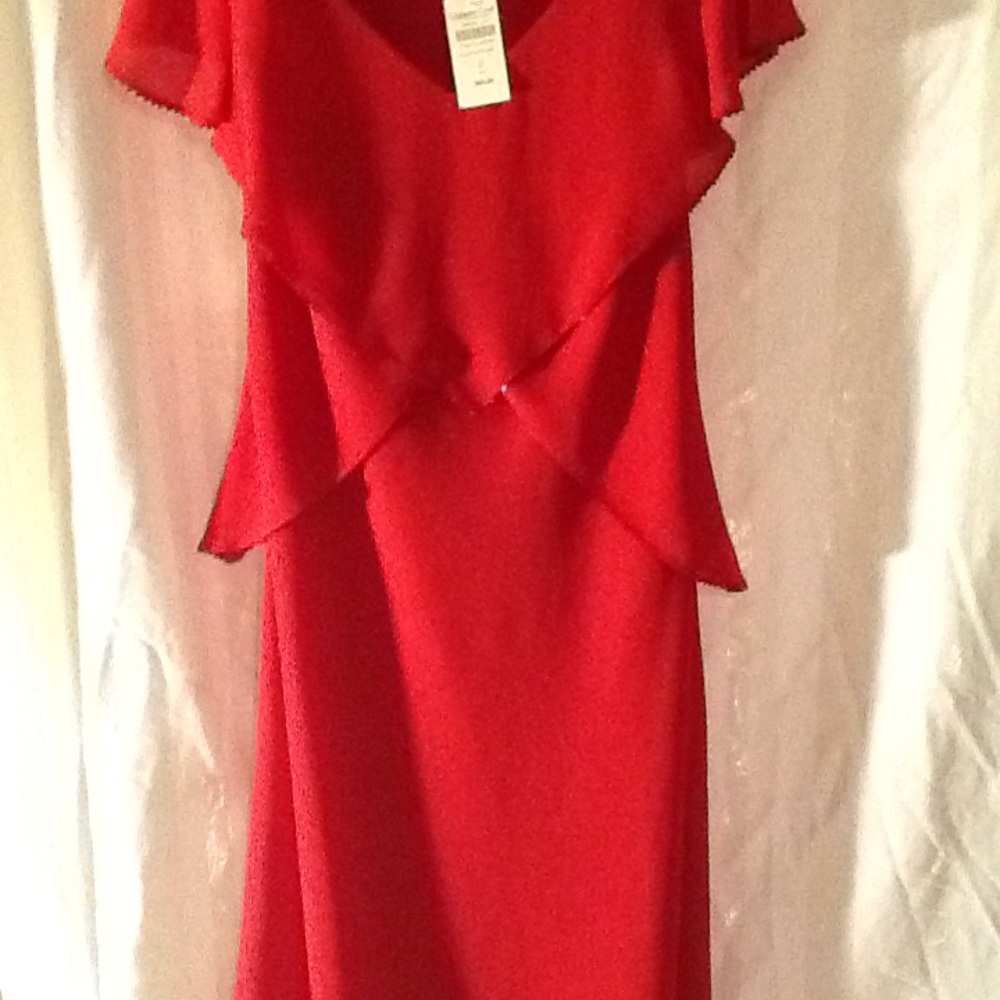 Red w/ sequins red dress